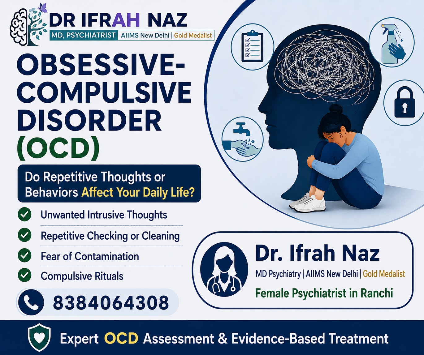 Best Psychiatrist in Ranchi: Understanding Obsessive-Compulsive Disorder (OCD)