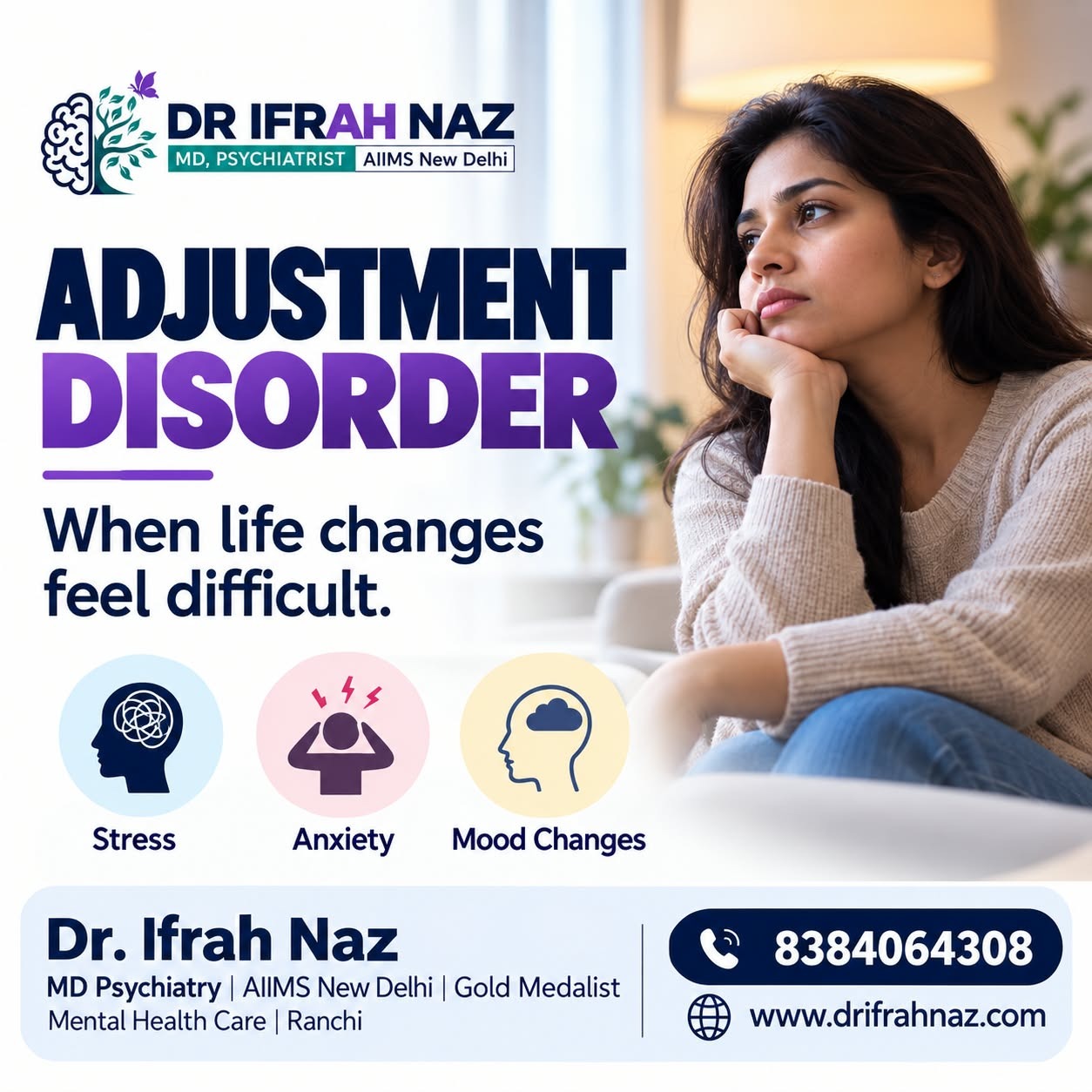Adjustment Disorder: Symptoms, Causes, Diagnosis & Treatment in Ranchi